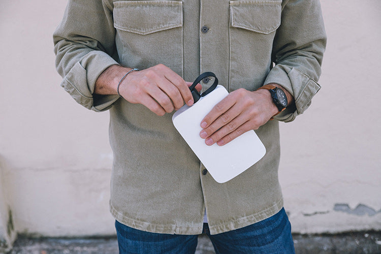 Silver Grey Notebook Bottle