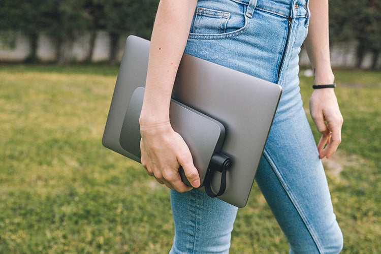 Silver Grey Notebook Bottle