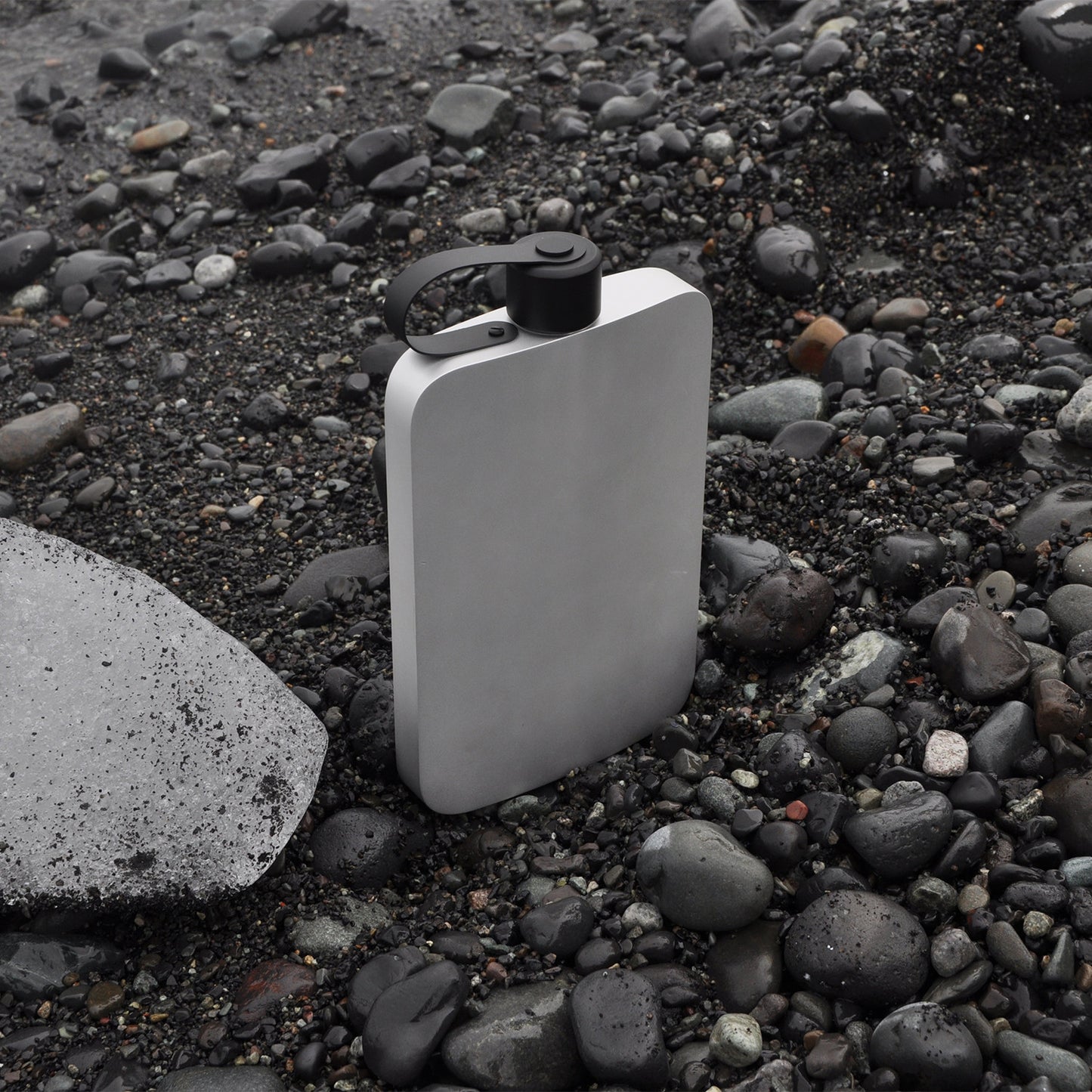 Silver Grey Notebook Bottle