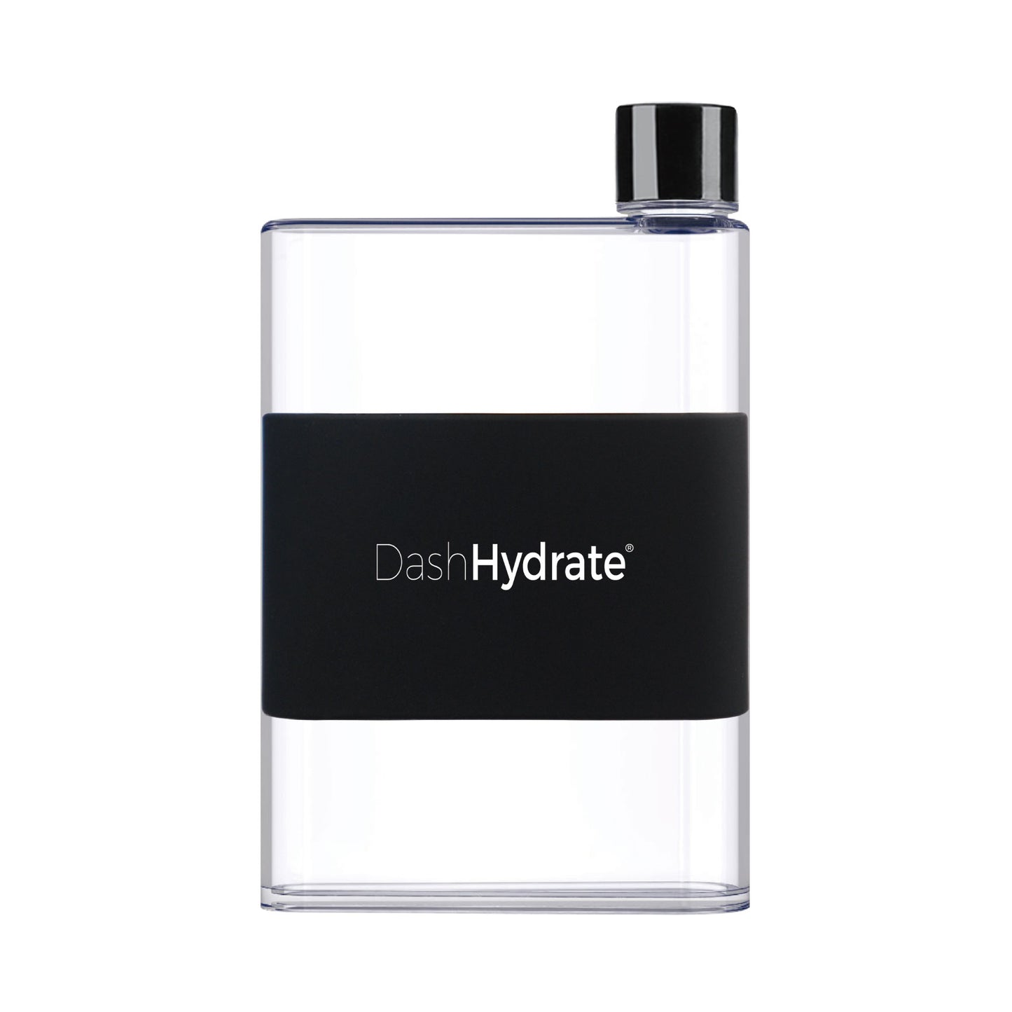 420ml A5 Flat Water Bottle- Black