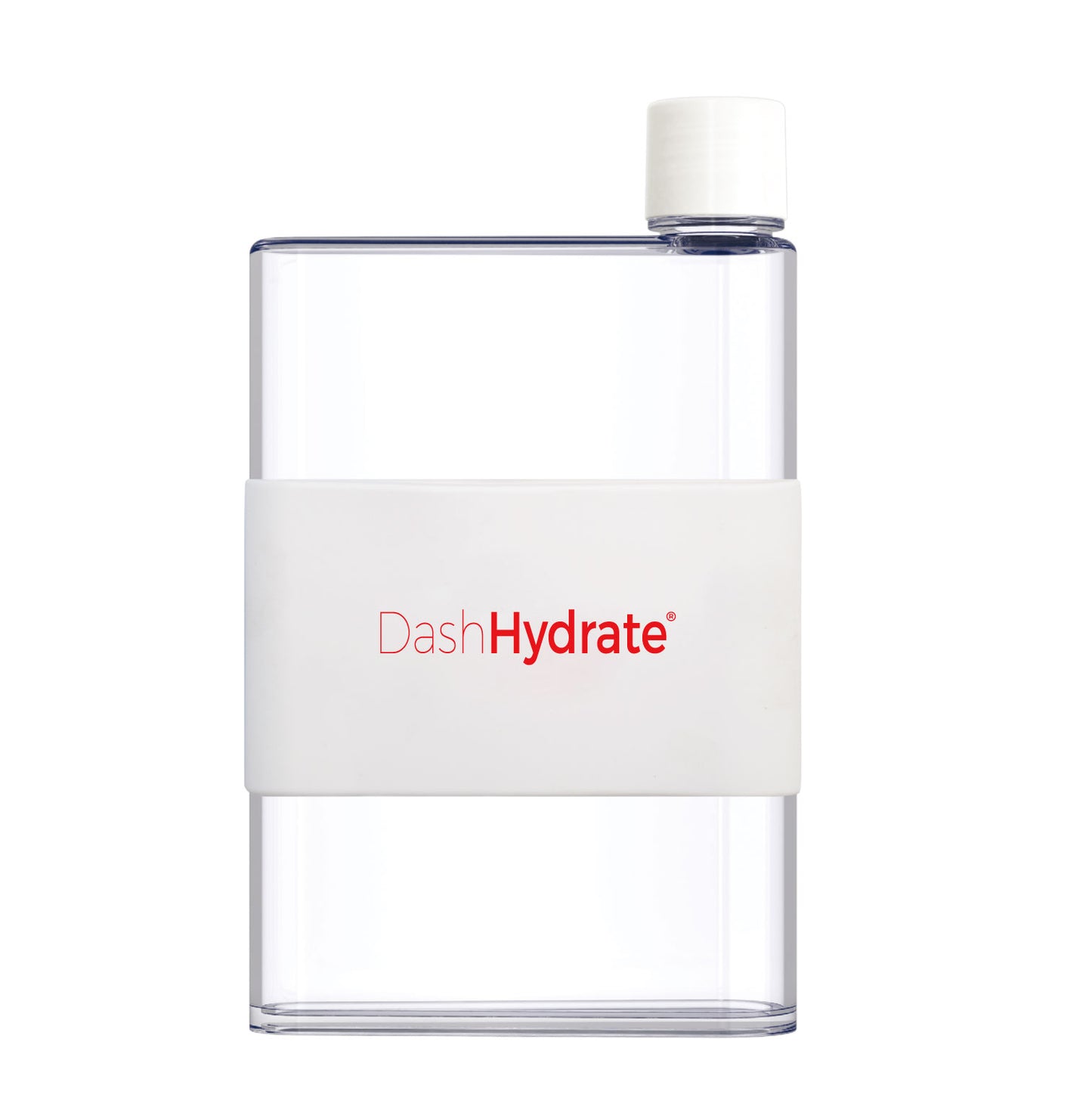 420ml A5 Flat Water Bottle- White