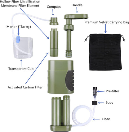 Portable Hand Pump Water Filter