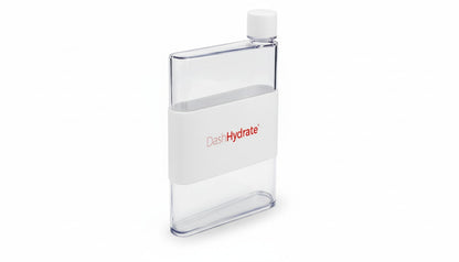 420ml A5 Flat Water Bottle- White