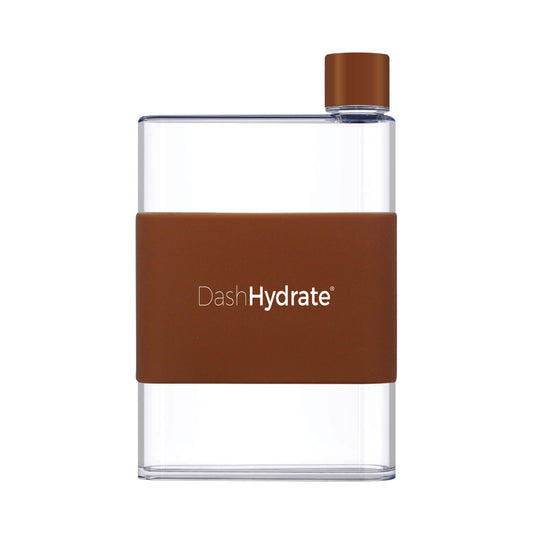 420ml A5 Flat Water Bottle- Red Brown